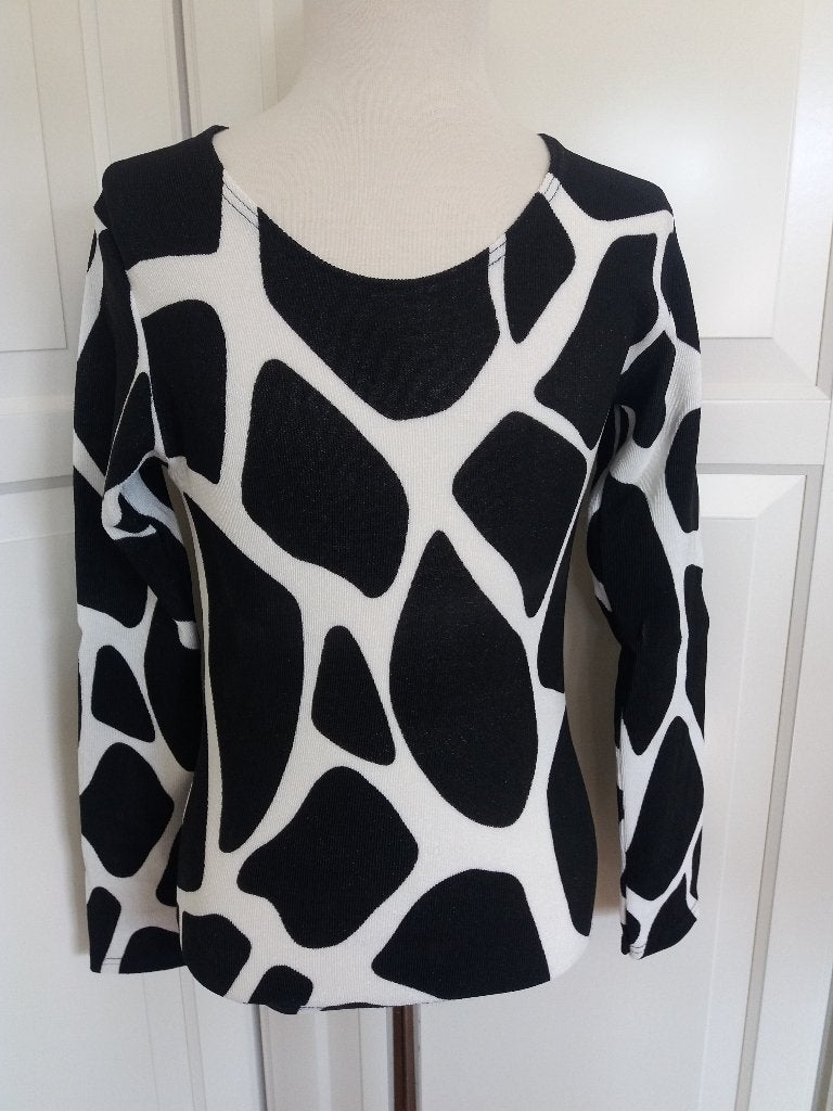 Dunne trui Koeien print Zwart XS 34 ook in bruin ( Jool ), Kleding | Dames, Truien en Vesten, Verzenden, Zo goed als nieuw, Maat 34 (XS) of kleiner