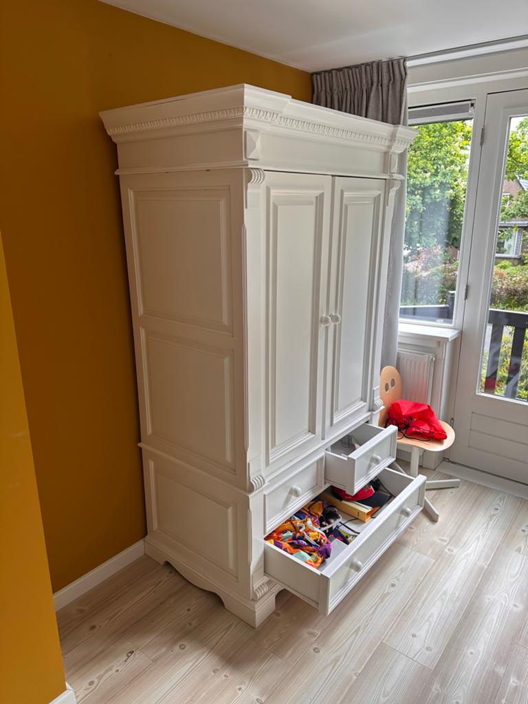 Handgemaakte Houten Kast - zgan 182x115x65 cm, Huis en Inrichting, Gebruikt, 100 tot 150 cm, Ophalen of Verzenden, Met lade(s)