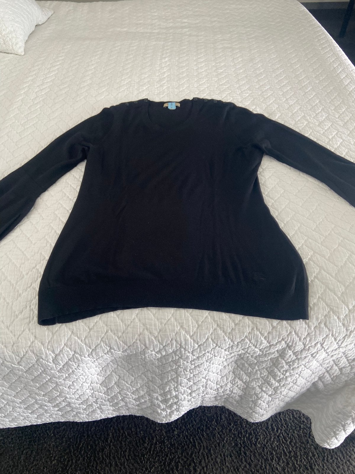 Burberry London trui.  Zgan., Verzenden, Zwart, Maat 42/44 (L), Zo goed als nieuw