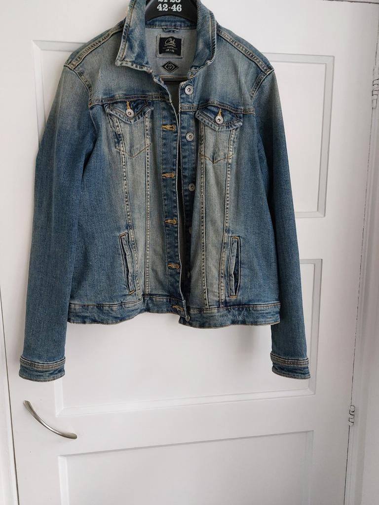 Stoere spijkerjas maat 44, C&A, Ophalen of Verzenden, Zo goed als nieuw, Blauw