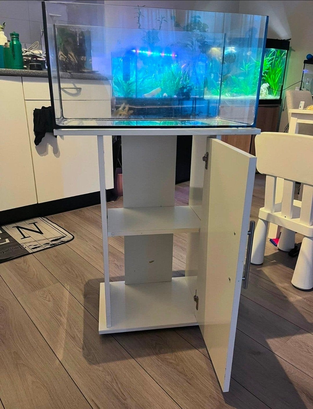 Aquaria met kast 60 ltrs, Ophalen, Leeg aquarium