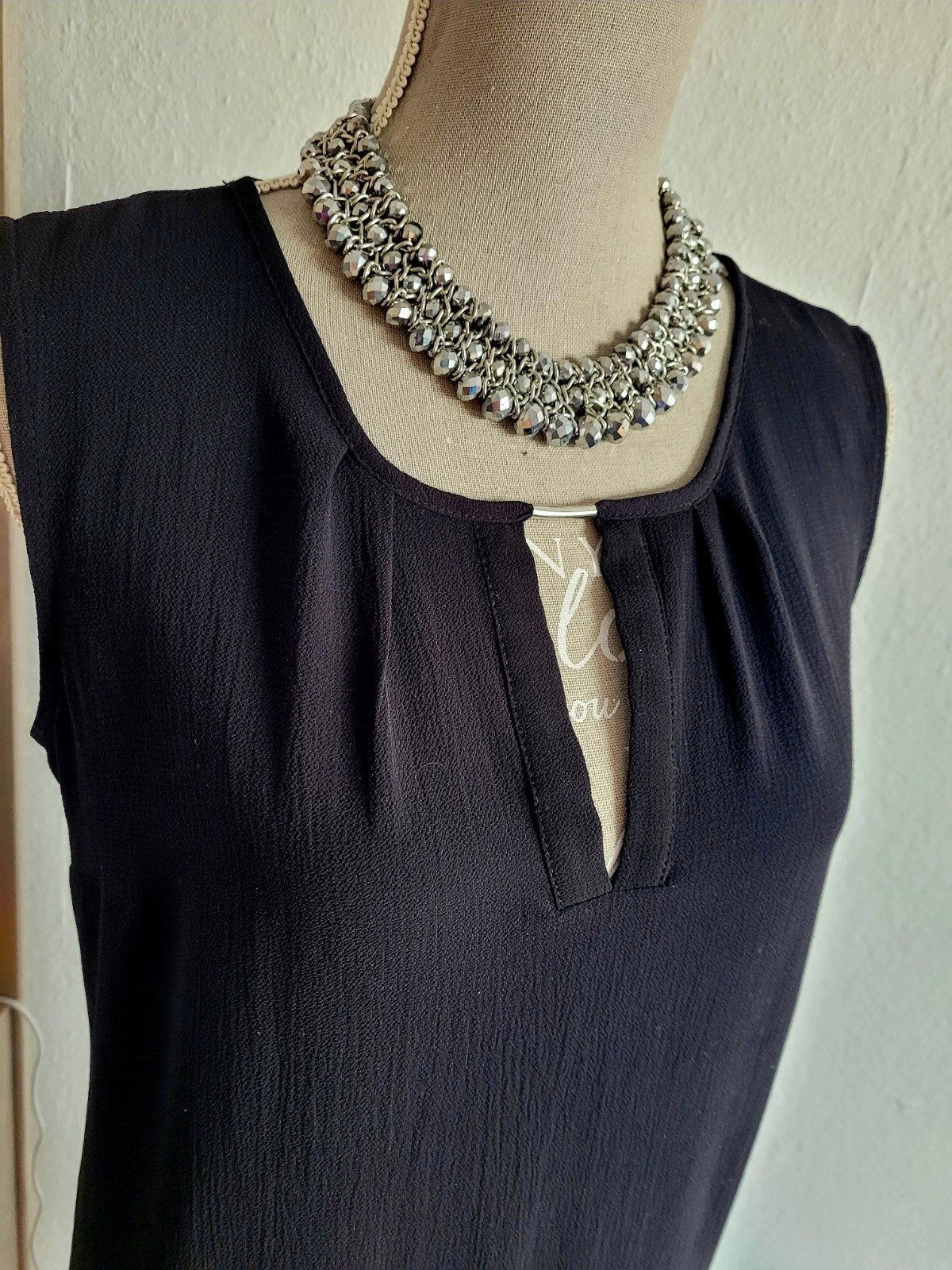 Zwarte mouwloze jurk van Yessica, maat ML, Maat 38/40 (M), H&M, Zwart, Ophalen of Verzenden