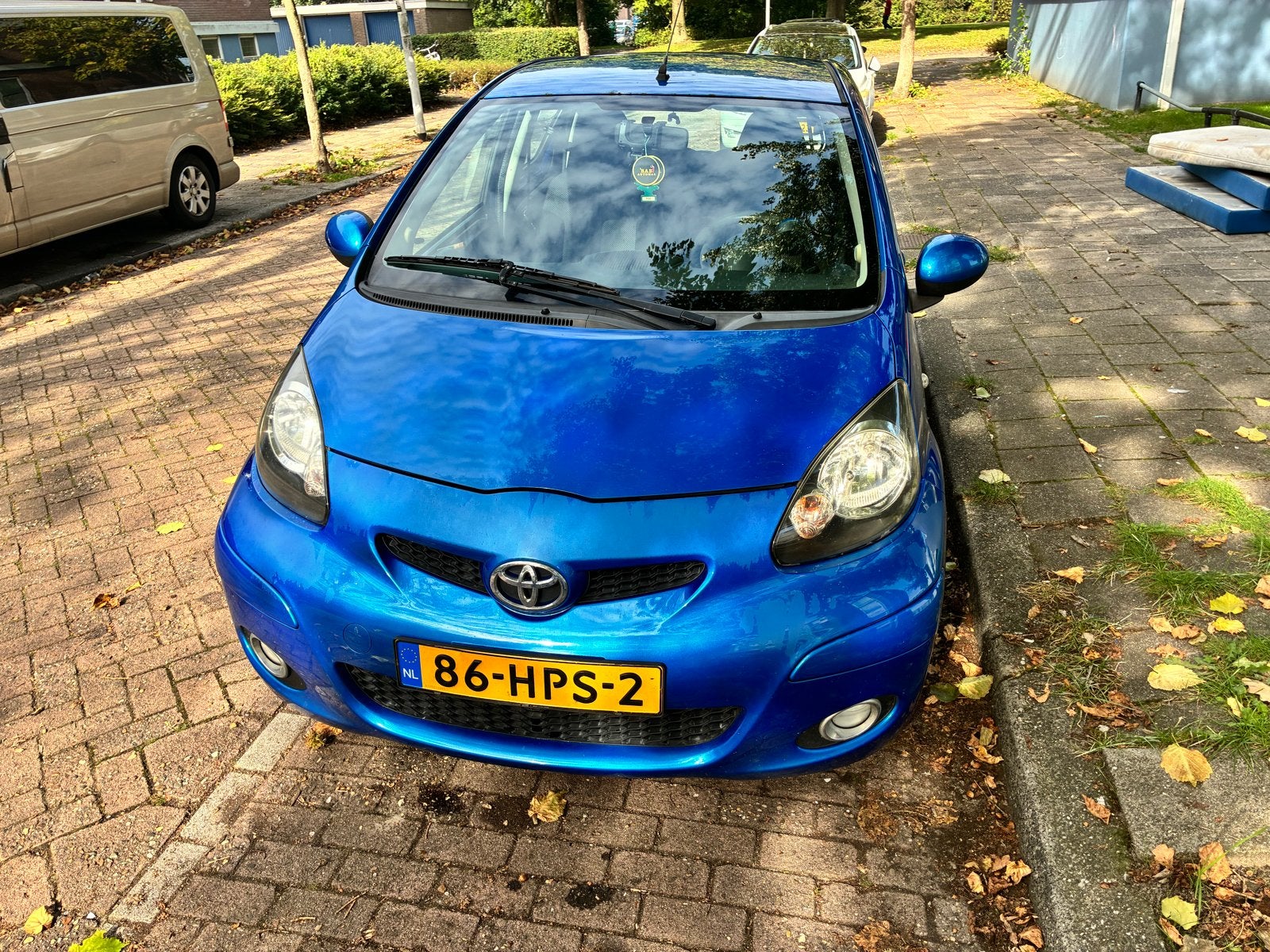 Toyota Aygo 1.0 12V Vvt-i 5DRS 2009 Blauw, Voorwielaandrijving, 68 pk, Origineel Nederlands, Handgeschakeld