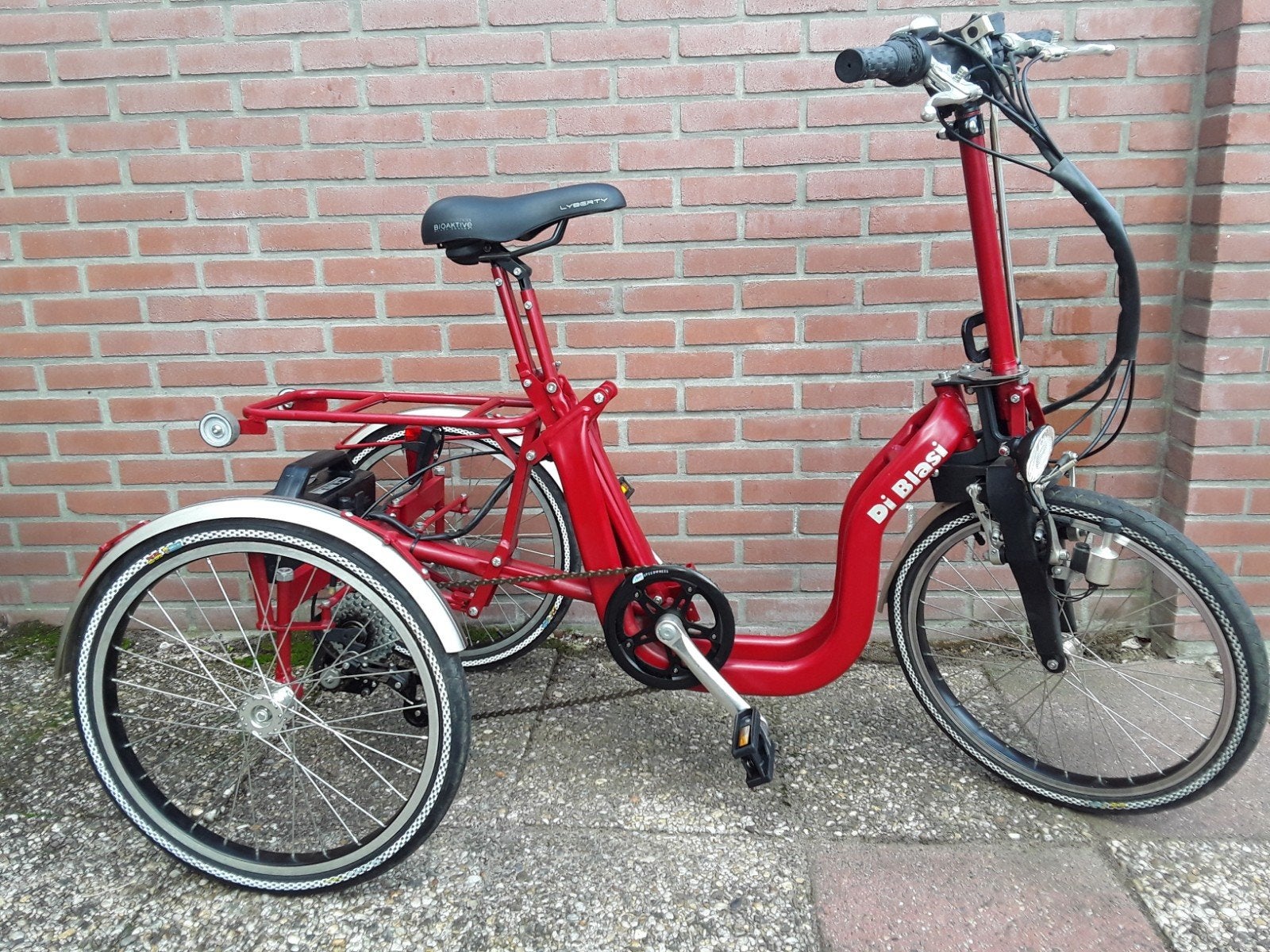 Di blasi elektrische aangedreven opvouwbare driewieler, Fietsen en Brommers, Ophalen, 20 inch of meer, Versnellingen, Zo goed als nieuw