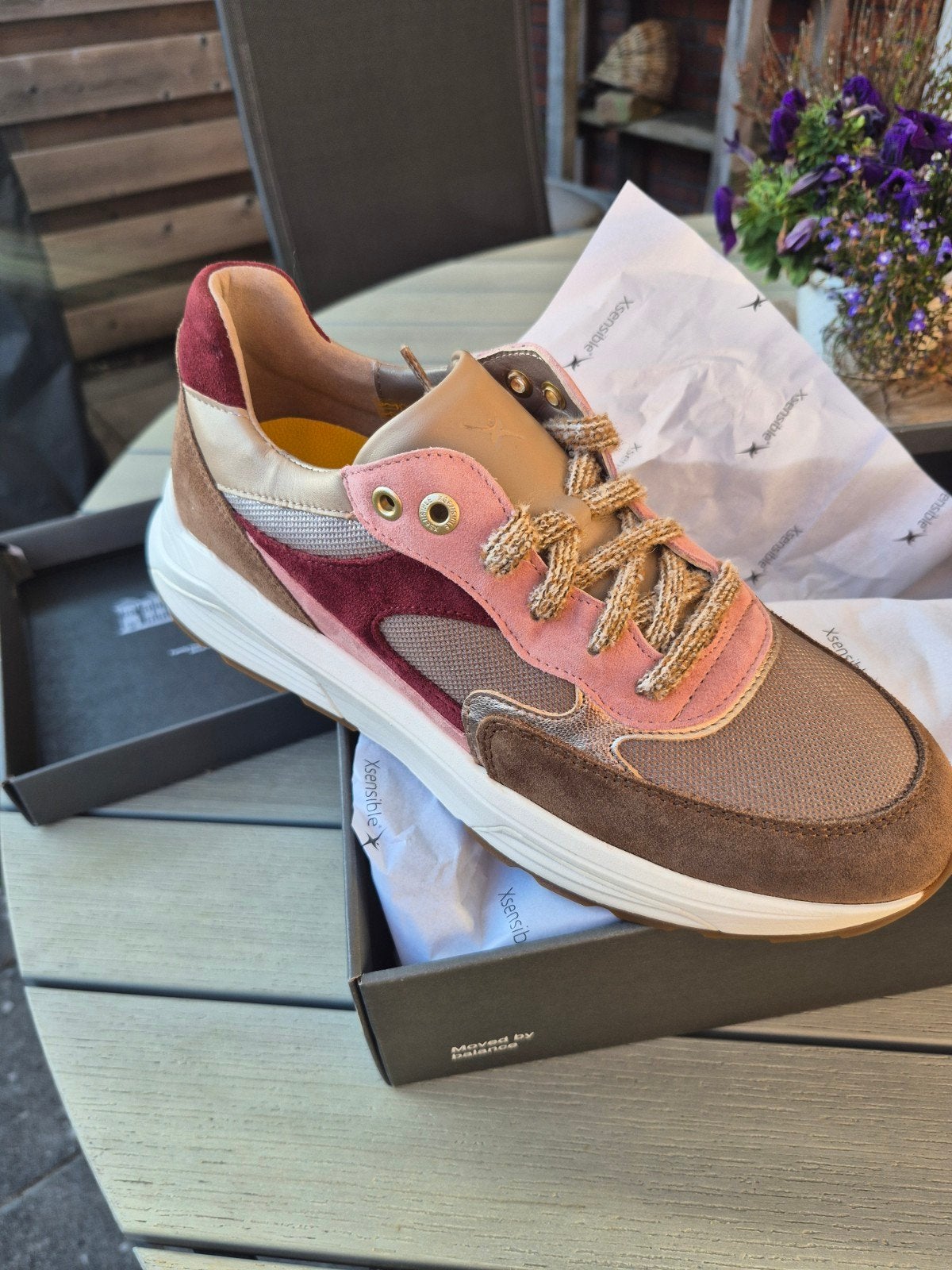 Xsensible Ponte Vecchio Sneakers EU 42 Camel Combi, Ophalen