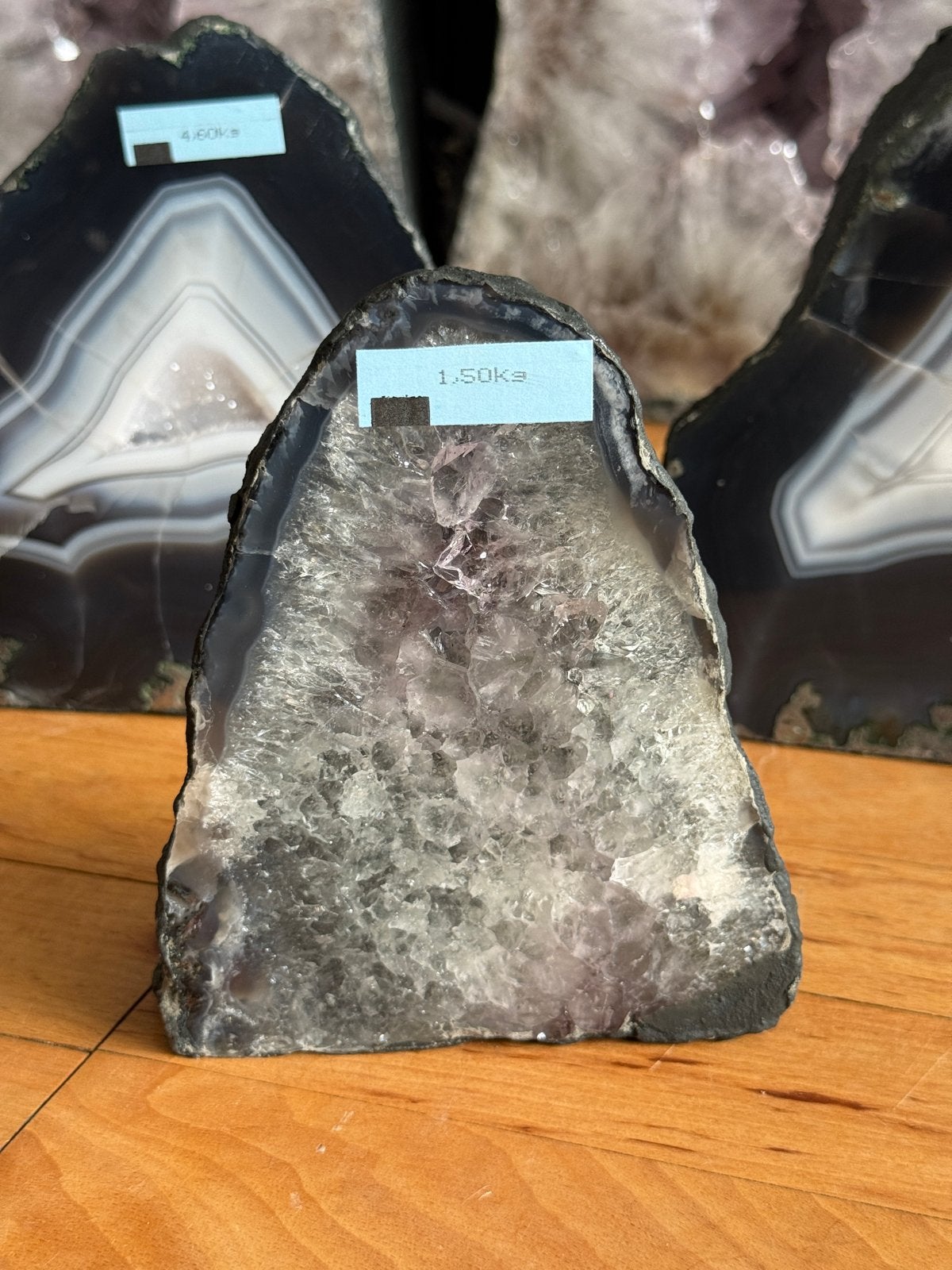 Prachtige Agaat Geode - 1.50kg, Verzamelen, Mineralen en Fossielen, Ophalen of Verzenden, Mineraal