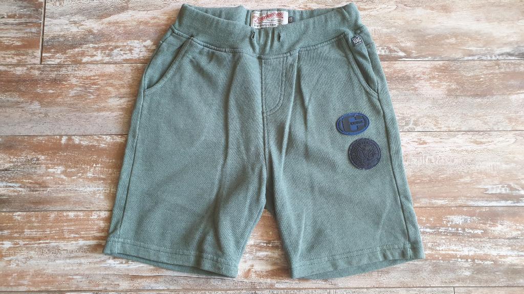 Petrol sweatshort maat 128, Broek, Petrol, Ophalen of Verzenden, Zo goed als nieuw