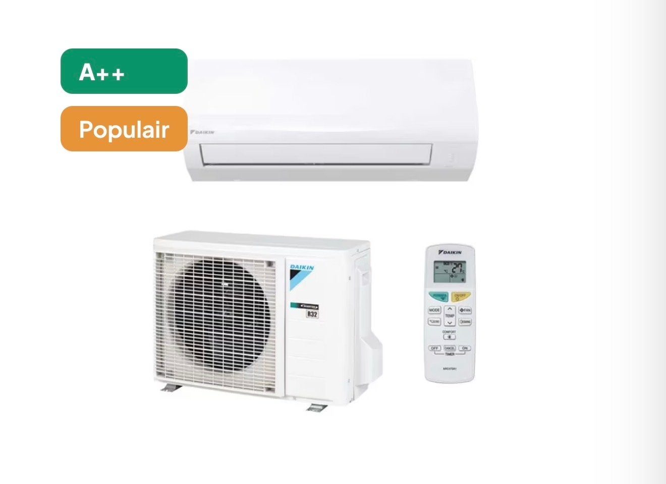 Daikin Sensira FTXF25F 2.5 kW Airco met WiFi, Ophalen, Minder dan 60 m³, Nieuw, 3 snelheden of meer