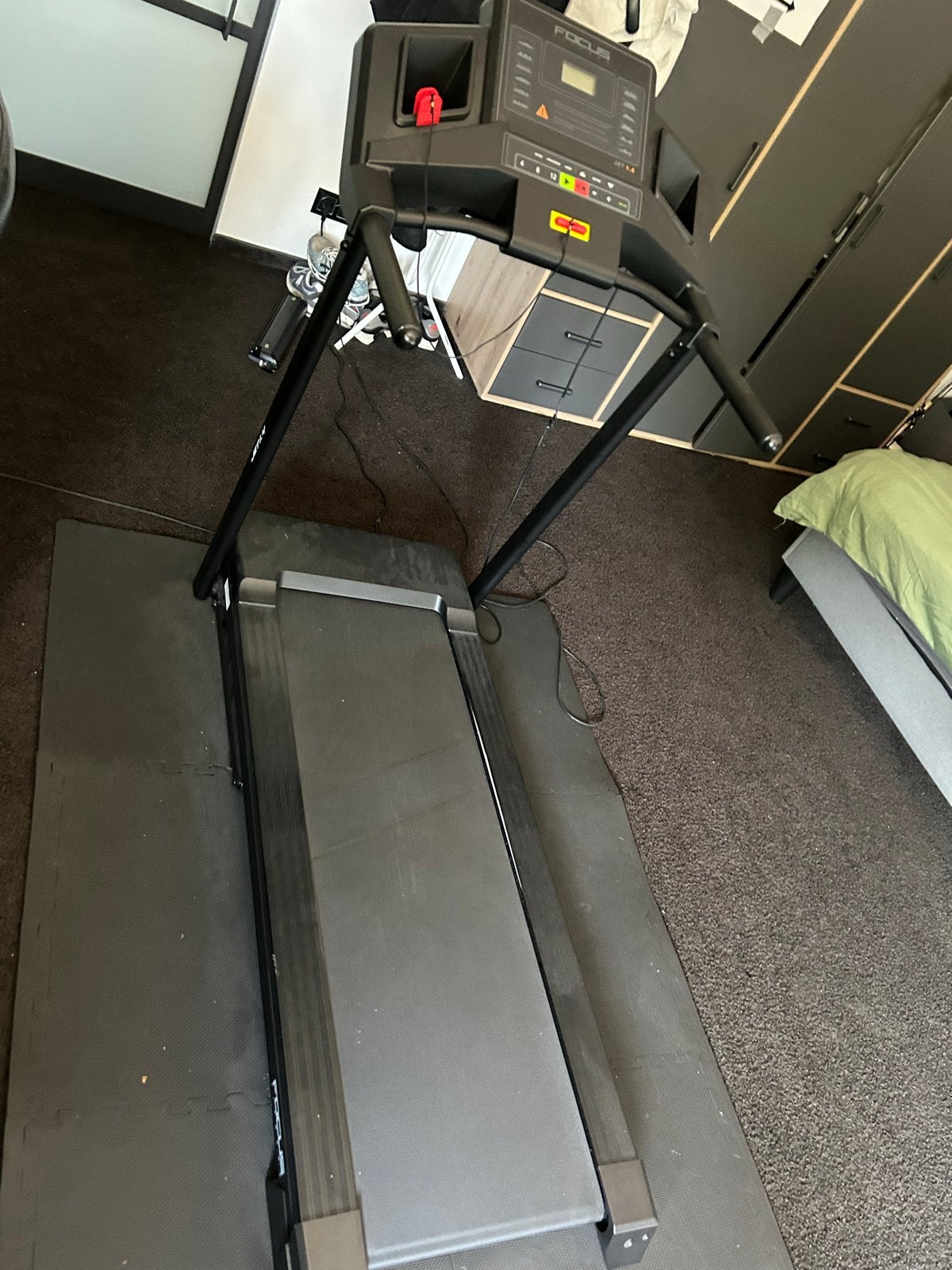 Focus Fitness Jet 1.4 Loopband met grondplaten, Sport en Fitness, Fitnessapparatuur, Ophalen, Gebruikt, Metaal, Loopband