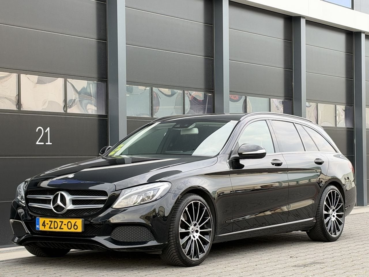 Mercedes-Benz C-Klasse 220 CDI Leer Clima Navi EURO-6, Auto's, Automatische klimaatregeling, Euro 6, Zwart, Leder