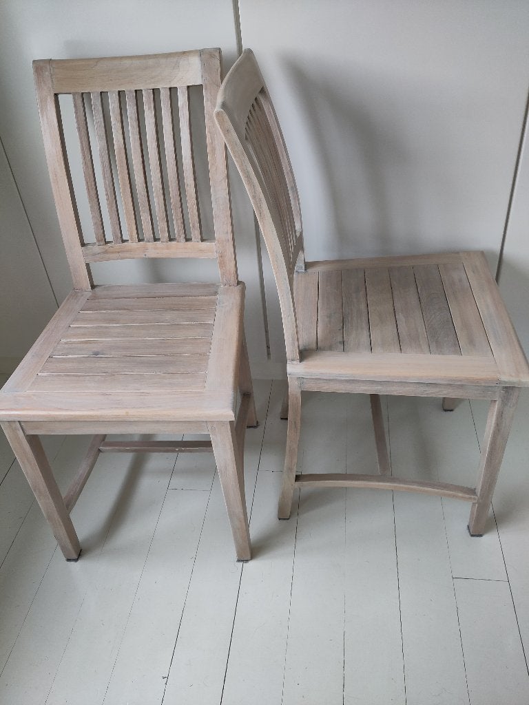 stoelen, Ophalen, Gebruikt, Twee, Wit