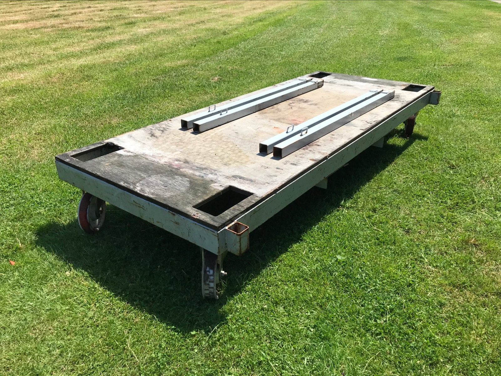 Grote materiaalkar/ transportkar/ transportwagen/ platform., 100 liter of meer, Ophalen, Gebruikt, Transportkar
