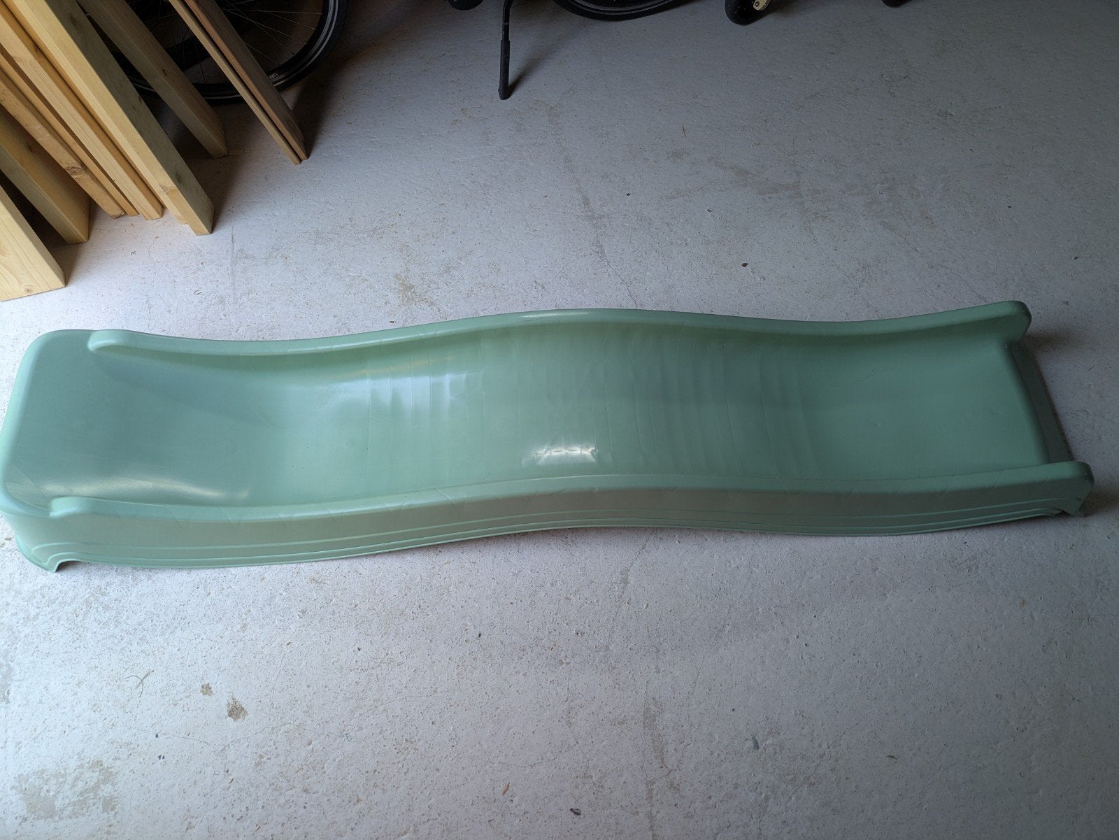 Kunststof aanbouw glijbaan pastel groen 220cm, Ophalen, Nieuw, Glijbaan, Aanbouwonderdeel