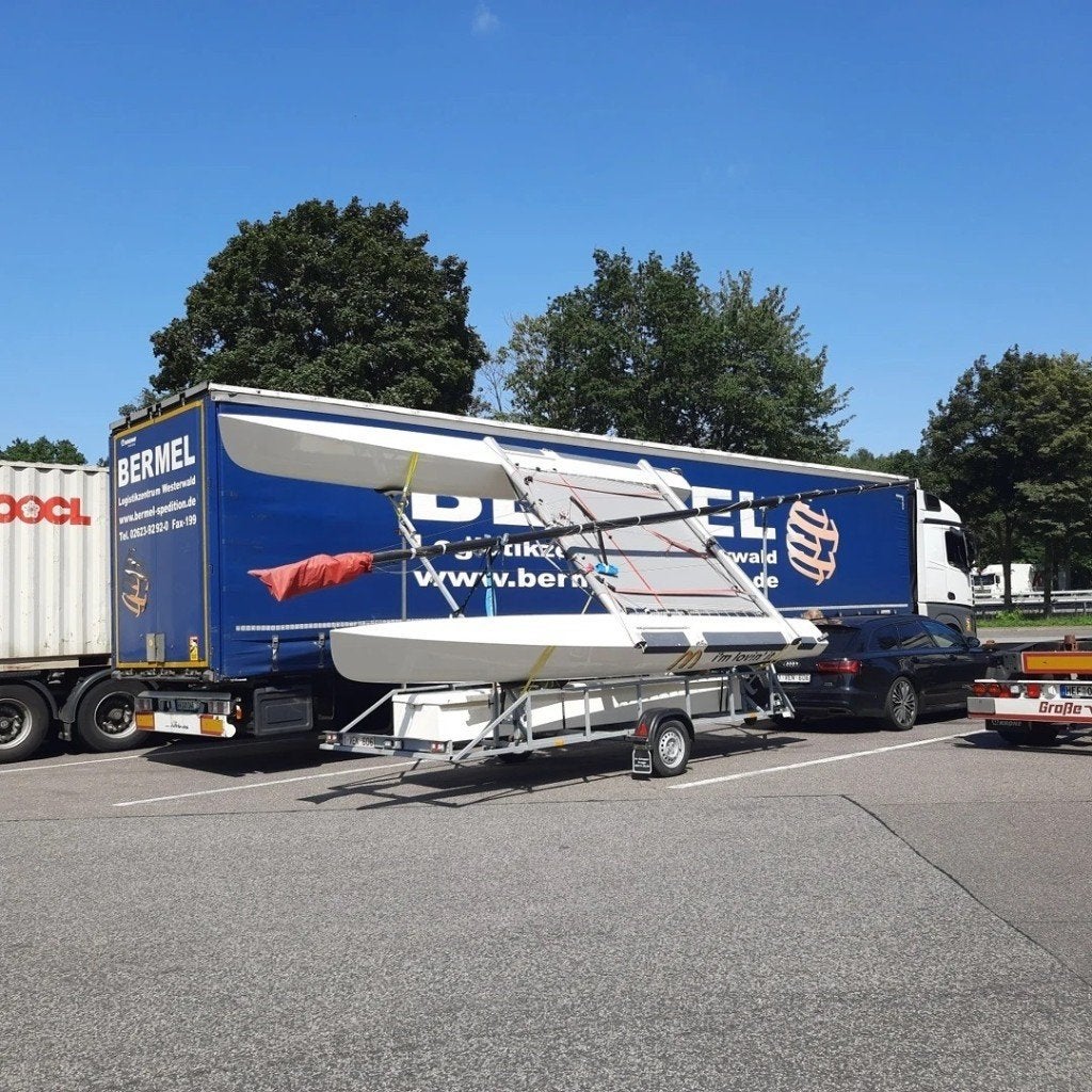 BCM CATAMARANTRAILER, Watersport en Boten, Ophalen, Minder dan 1500 kg, Gebruikt, Kantelbaar