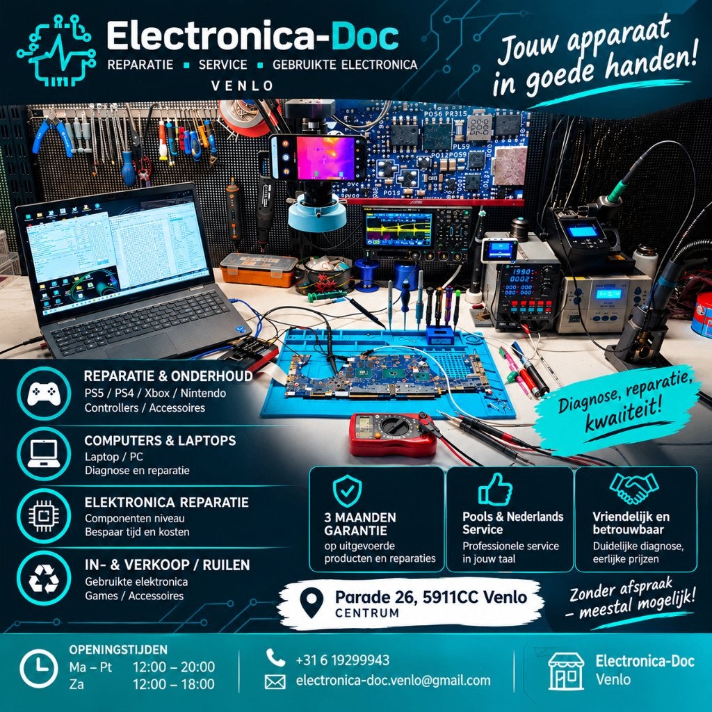 Electronica reparatie Venlo – Electronica-Doc, Garantie, Laptops
