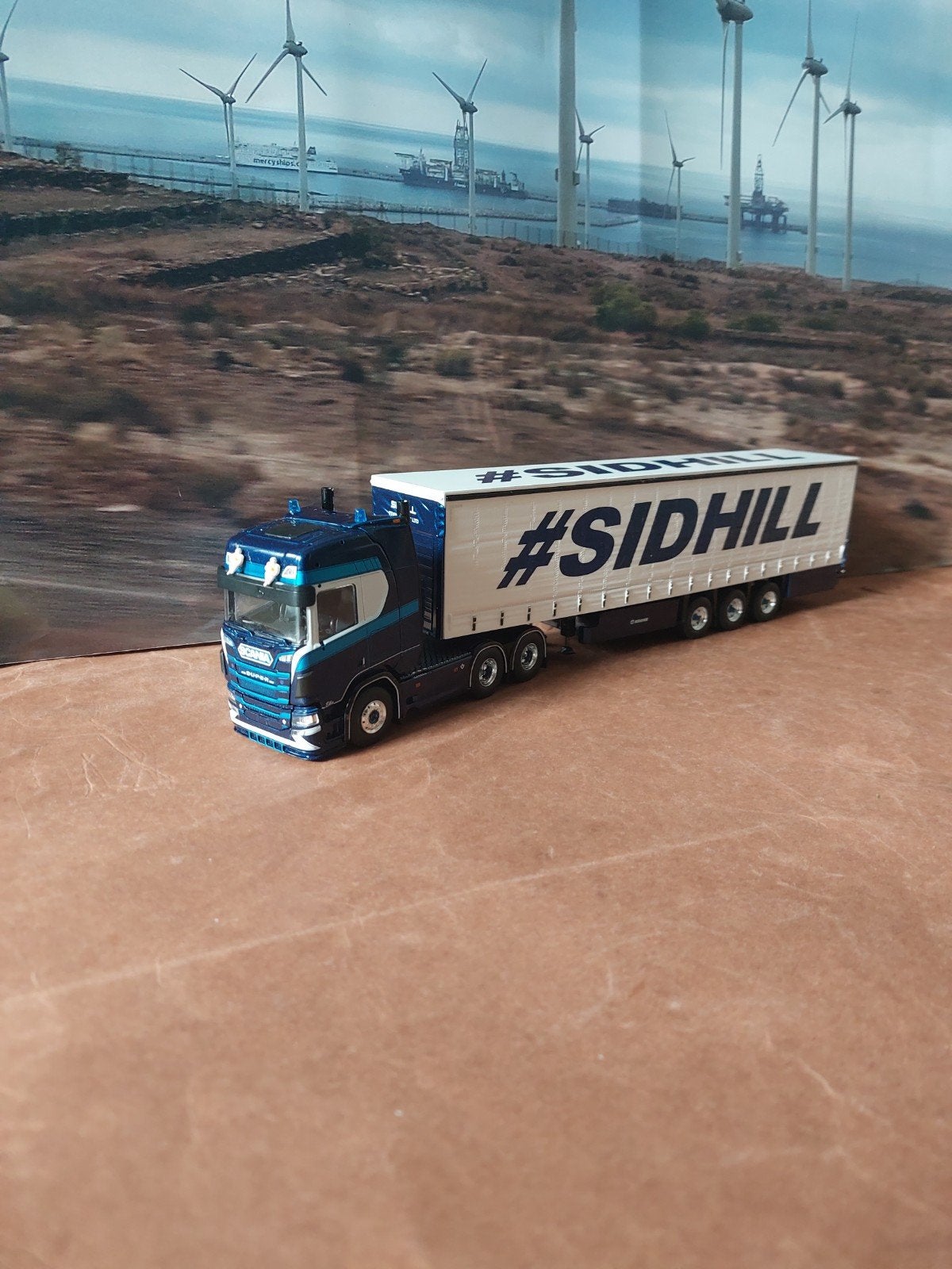 Tekno Scania NG met Tautliner van Sidhill., Ophalen of Verzenden, Zo goed als nieuw, Bus of Vrachtwagen, Tekno