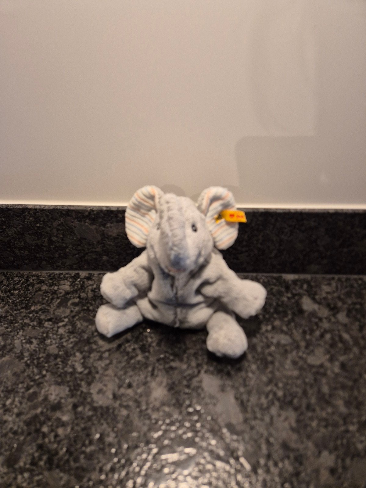 Steiff - Knuffel Olifant nummer 242658, Ophalen of Verzenden, Zo goed als nieuw, Olifant