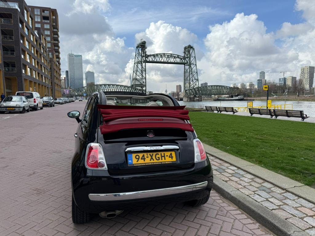 Fiat 500 Cabriolet, 1.2 C (4 cilinder) 2012 Zwart, Auto's, Fiat, 4 cilinders, Zwart, Origineel Nederlands, Handgeschakeld