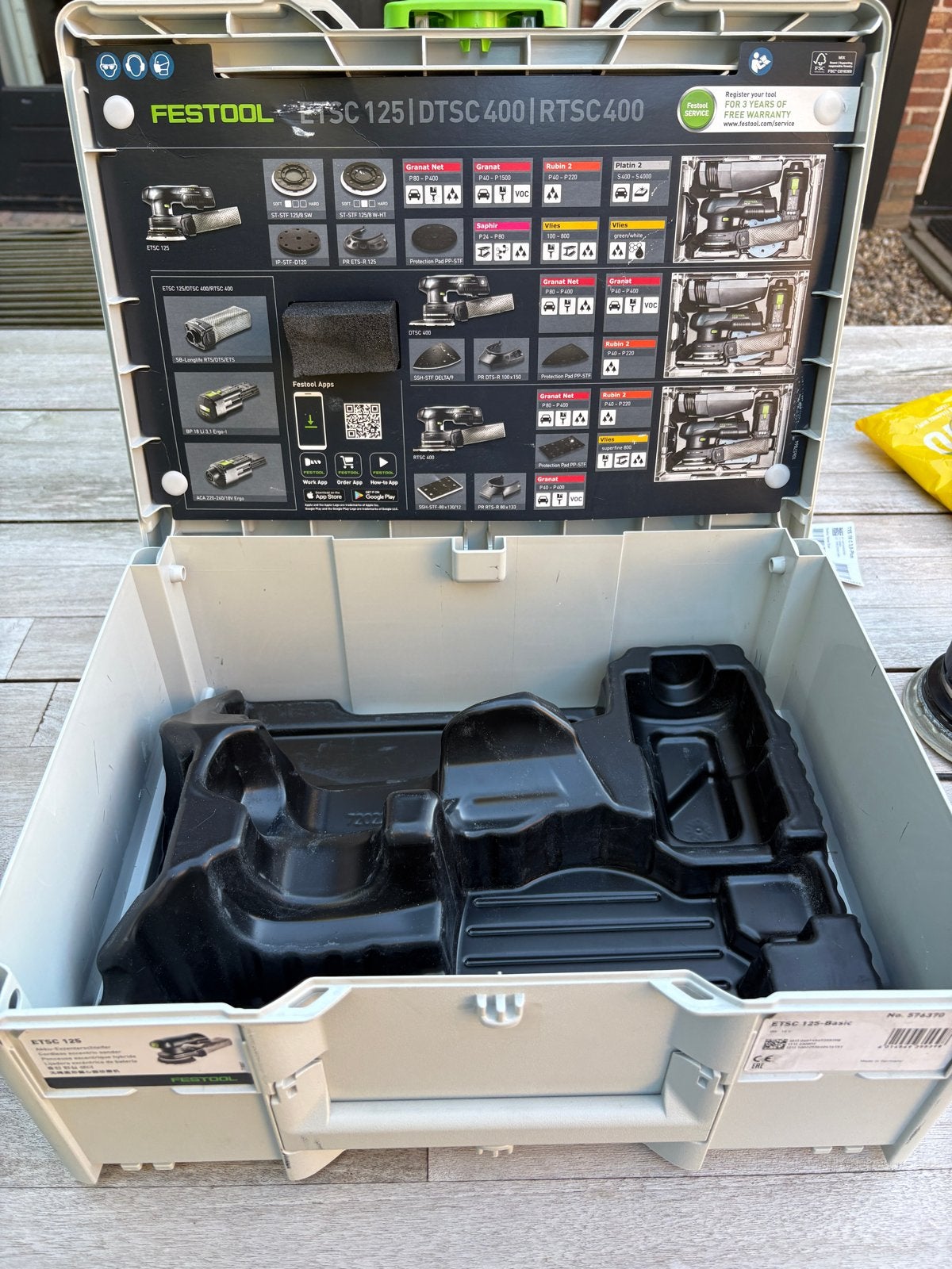 Festool ETSC 125 3,0 I-Plus Accu-Excenterschuurmachine