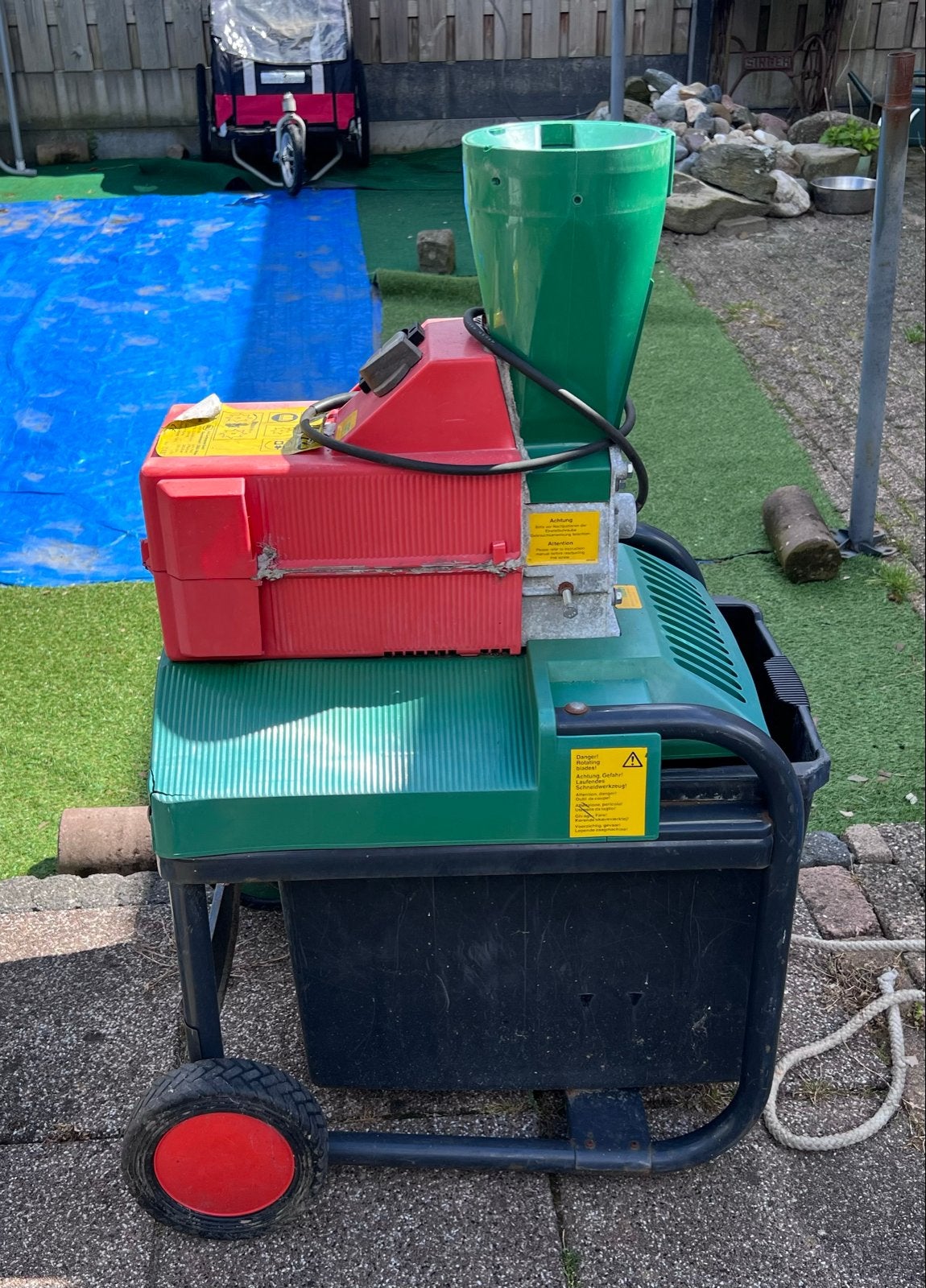 Brill 2000 ESK Elektrische Hakselaar - Krachtig en Betrouwba, Tuin en Terras, Hakselaars, Ophalen, Gebruikt, Met opvangbak, Wolf Garten, Brill