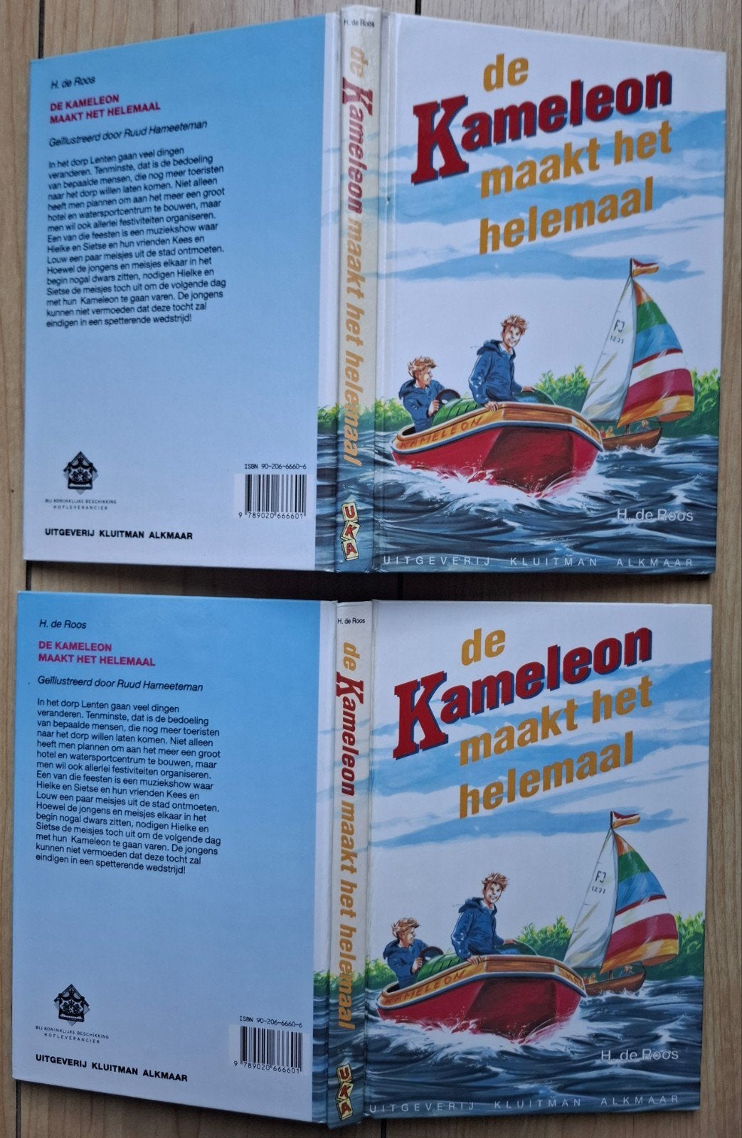 De Kameleon maakt het helemaal.  2x 1e druk izgs. € 10,--, Boeken, Ophalen of Verzenden, Zo goed als nieuw, H. de Roos, Fictie