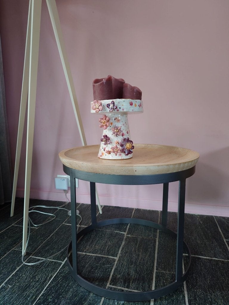 Moderne bijzet tafel rond, Ophalen, 50 tot 100 cm, Rond, 50 tot 100 cm