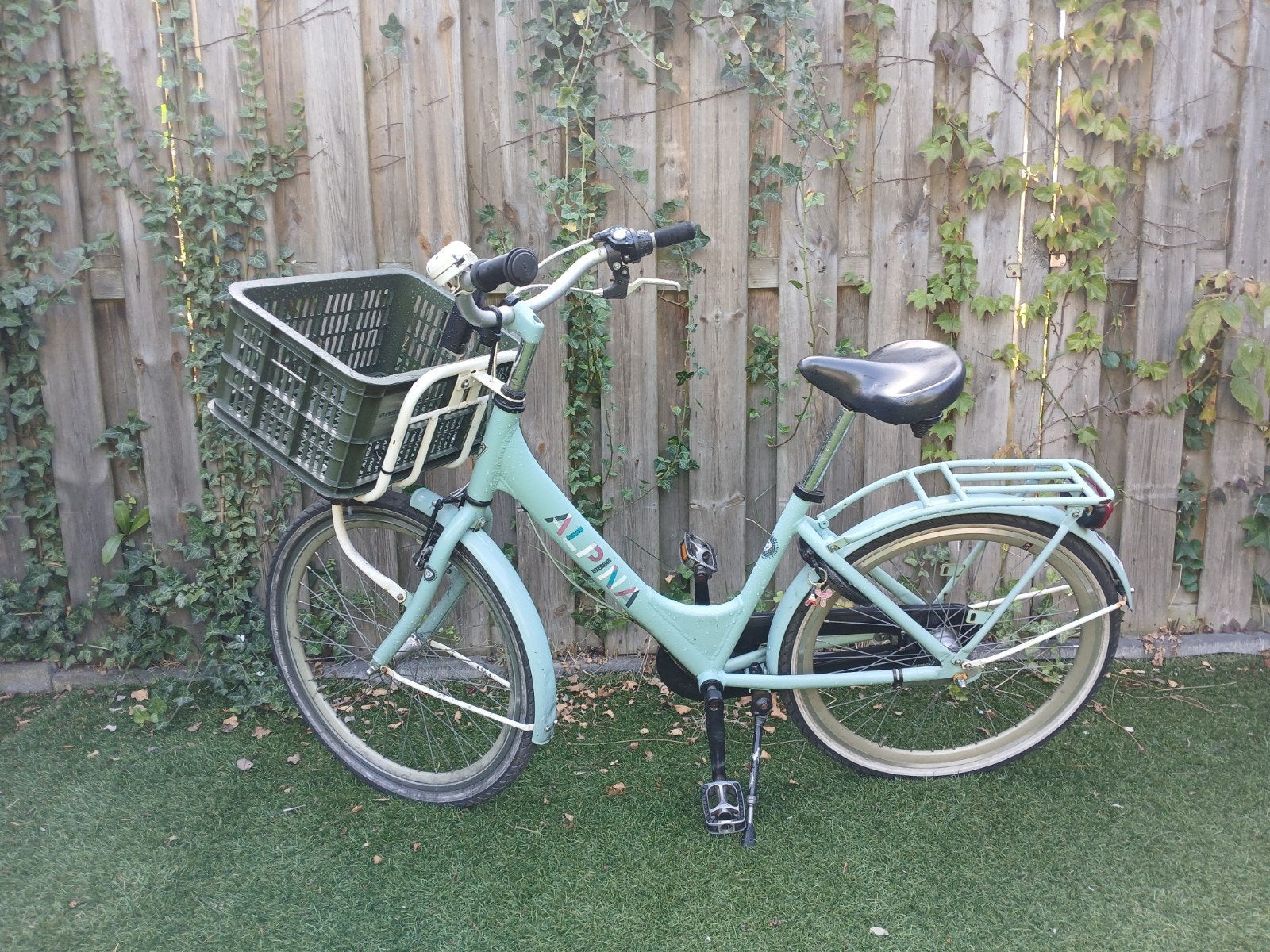 Alpina fiets met lage instap en mandje, Fietsen en Brommers, Fietsen | Dames | Damesfietsen, Minder dan 47 cm, Ophalen, Gebruikt