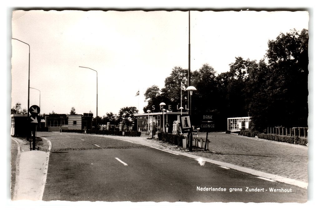 Zundert - Wernhout, Nederlandse grens, Verzamelen, Verzenden, 1960 tot 1980, Ongelopen, Noord-Brabant