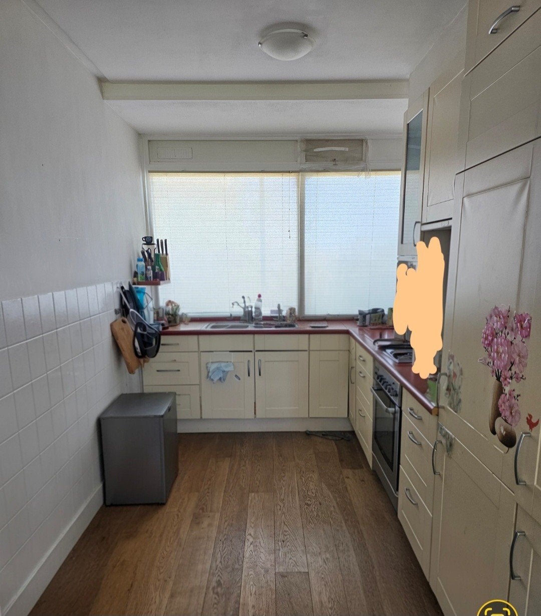 Gratis hoekkeuken met apparatuur - zelf ophalen, Huis en Inrichting, Keuken | Complete keukens, Ophalen, Gebruikt, Hoekkeuken