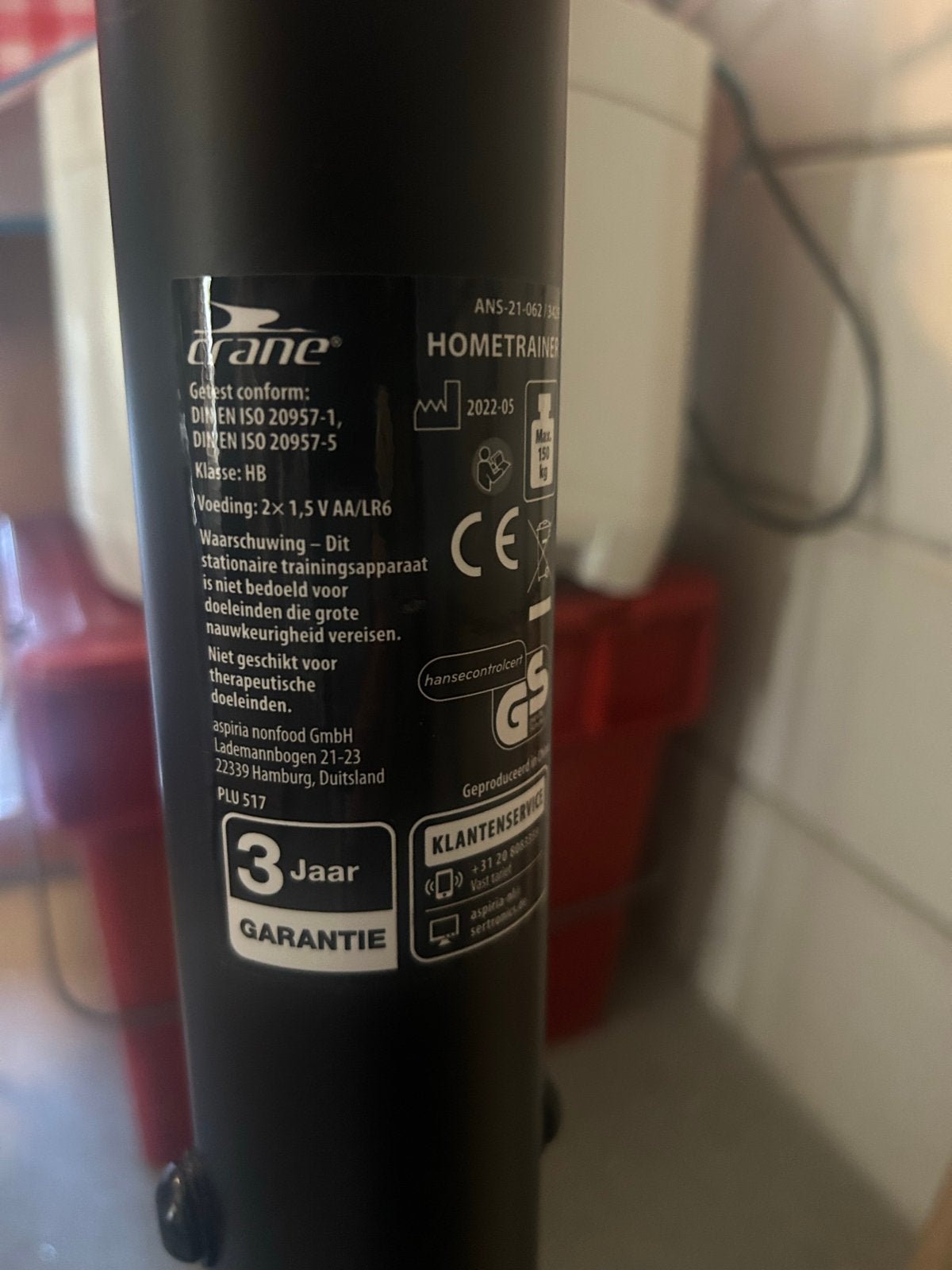 Crane Hometrainer - Zo goed als nieuw, Ophalen, Zo goed als nieuw, Metaal, Benen