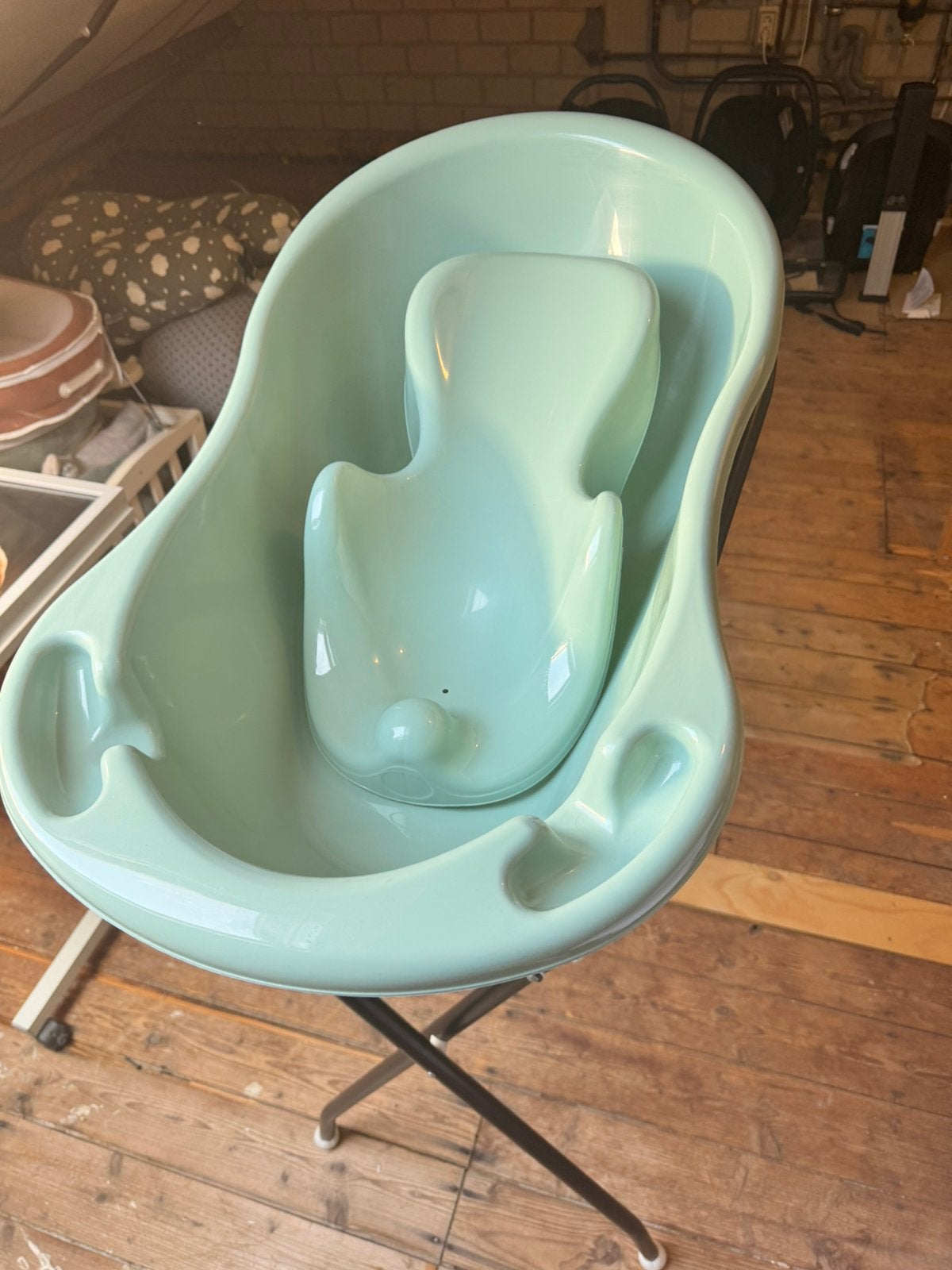 MamaLoes Stone Green Badje, Kinderen en Baby's, Gebruikt, Badje, Standaard, Ophalen