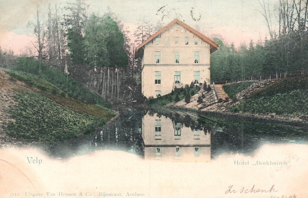 Hotel Beekhuizen, Velp (1904) 127964, Ophalen of Verzenden, Voor 1920, Gelopen, Gelderland