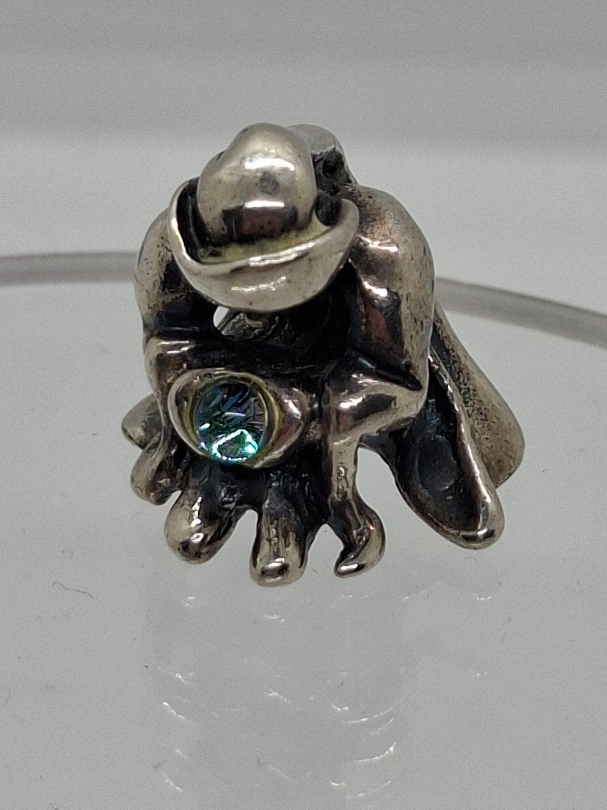Zeldzame Trollbeads bedel 'The Seer' - LAA 925 retired, 1 bedel, Ophalen of Verzenden, Zilver, Trollbeads