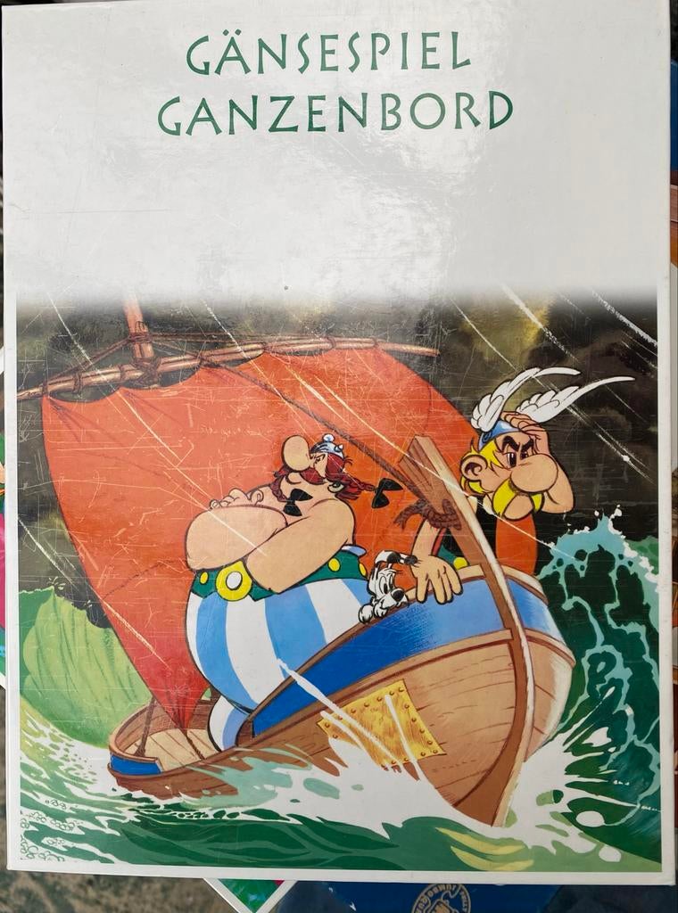 Asterix Ganzenbord Spel - Compleet met Figuren, Drie of vier spelers, Ophalen of Verzenden, Zo goed als nieuw