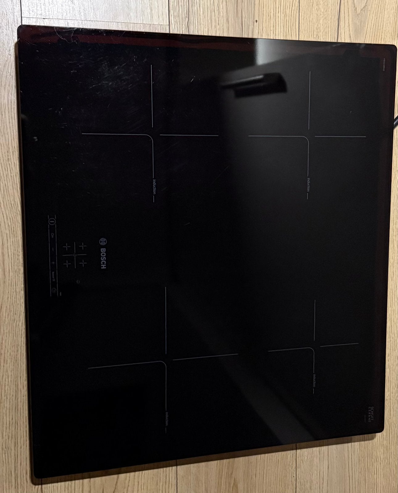 ZGAN!! Bosch INBOUW INDUCTIEKOOKPLAAT PIE611BB1E, Zo goed als nieuw, Inbouw, Inductie, 4 kookzones
