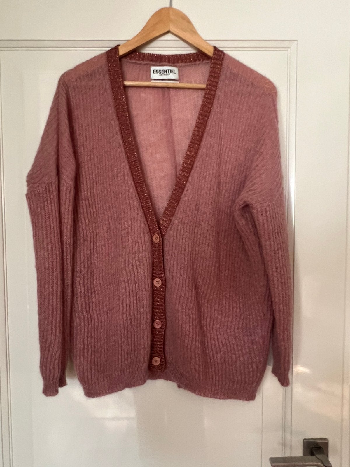 Fijngebreid roze vestje., Ophalen of Verzenden, Zo goed als nieuw, Roze