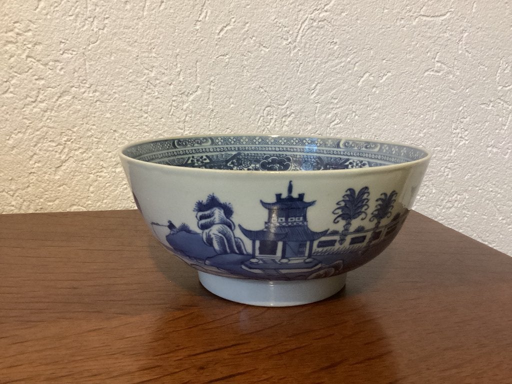 Chinees porselein kast kom, gaaf, blauw, Ophalen of Verzenden