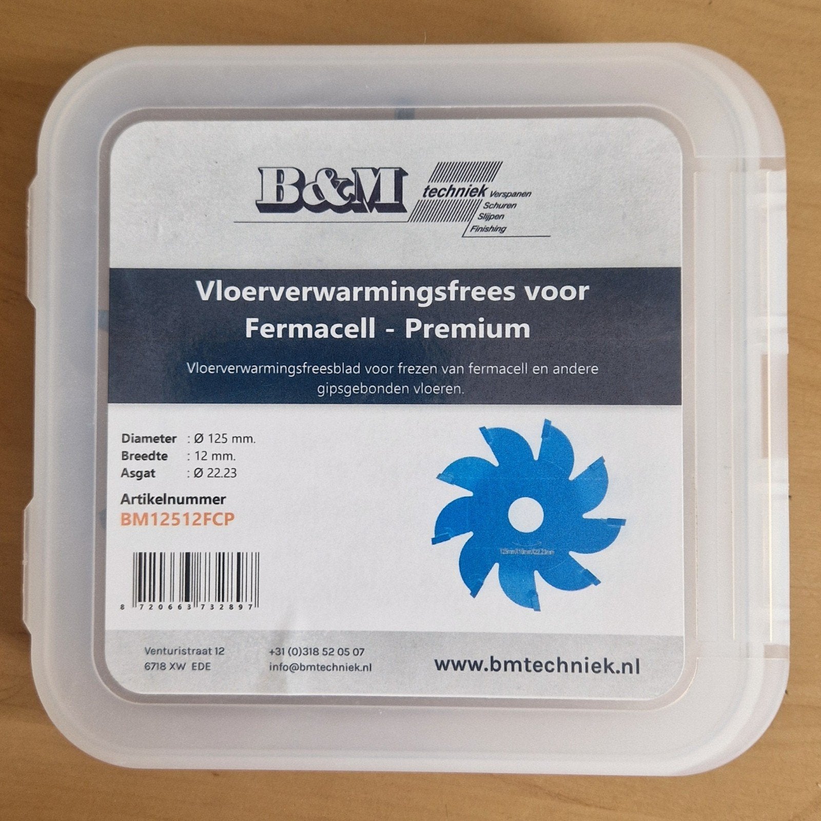 B&M Vloerverwarmingsfrees voor Fermacell 12mm, Doe-het-zelf en Verbouw, Overige soorten, Nieuw, Ophalen of Verzenden, B&M