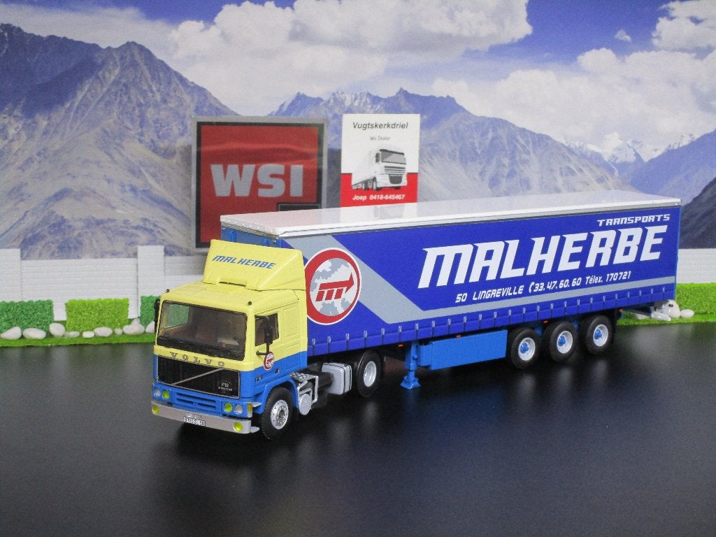 nieuw wsi 01-3247 volvo f12 4x2 malherbe, Hobby en Vrije tijd, Modelauto's | 1:50, Ophalen of Verzenden, Nieuw, Bus of Vrachtwagen