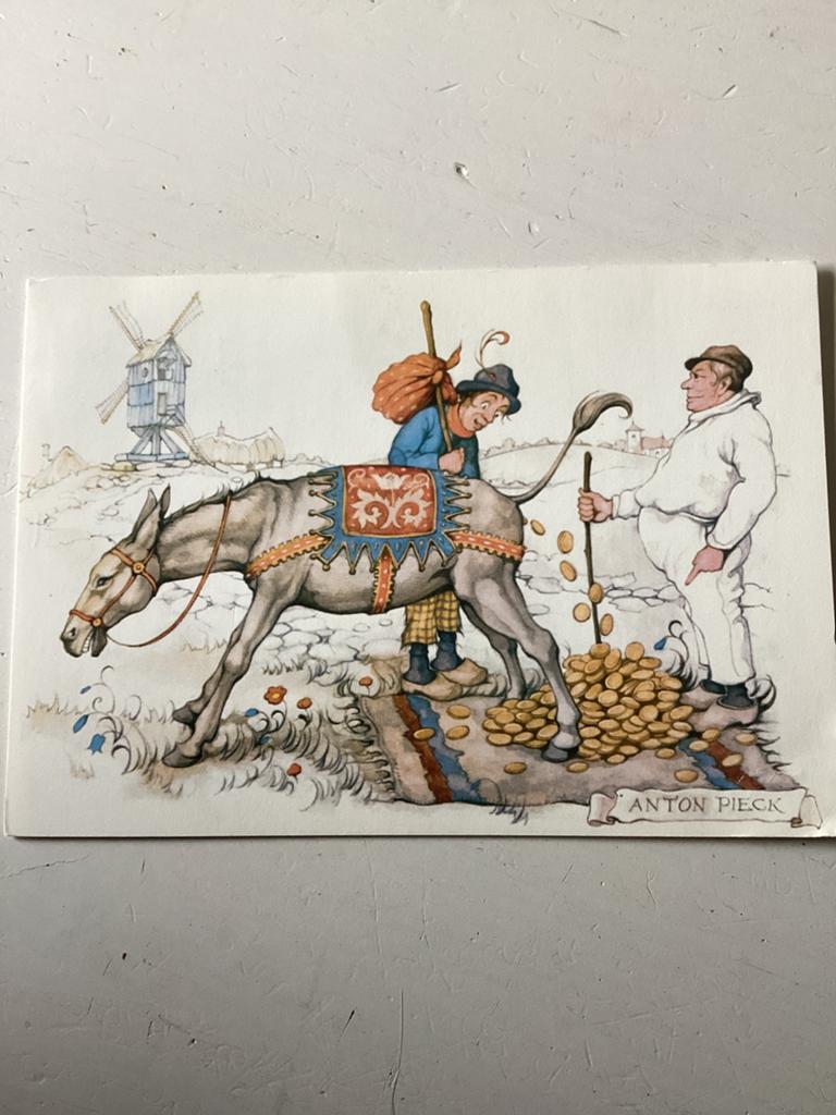 Ansichtkaart Ezeltje Strekje Efteling (Anton Pieck), Verzenden, Gebruikt