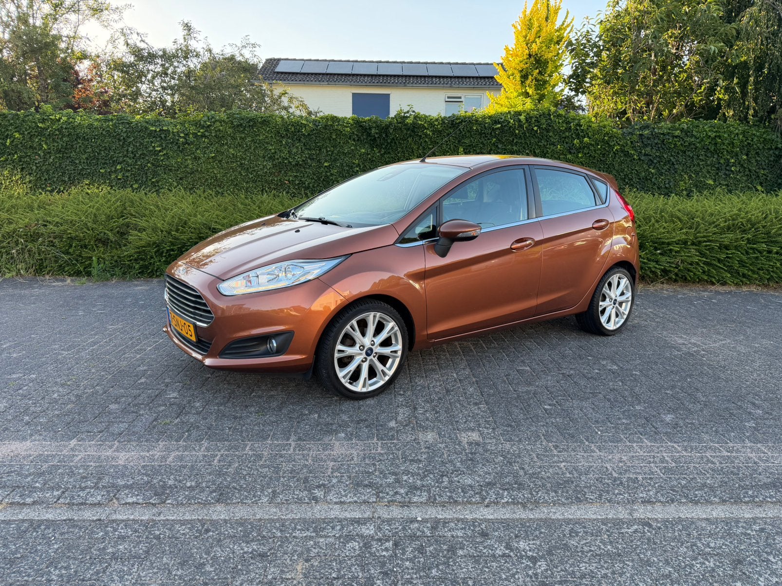 Ford Fiësta 1e eigenaar!, Voorwielaandrijving, 40 €/maand, Zwart, Bruin