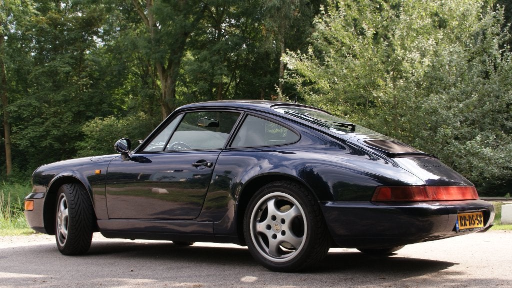 Porsche 911 3.6 Carrera 2 Coupe U9 1990 Blauw, Achterwielaandrijving, Zwart, Blauw, 1200 kg