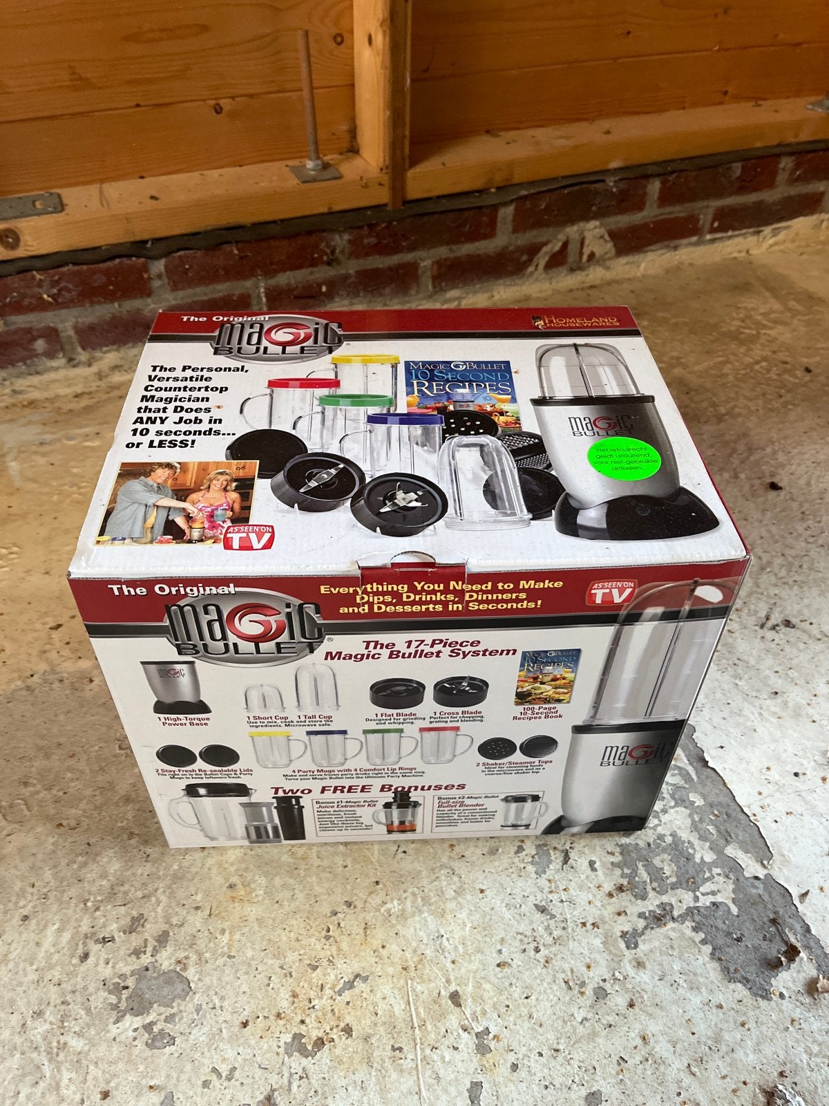 Magic Bullet 17-delig systeem - Nieuw in doos, Minder dan 1 liter, Ophalen of Verzenden, Nieuw, 1 snelheid