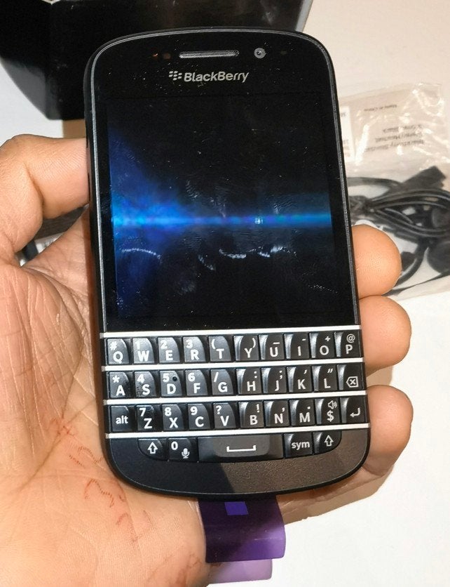 Als nieuw werkend blackberry q10 black edition met doos en o, Ophalen of Verzenden, Zo goed als nieuw