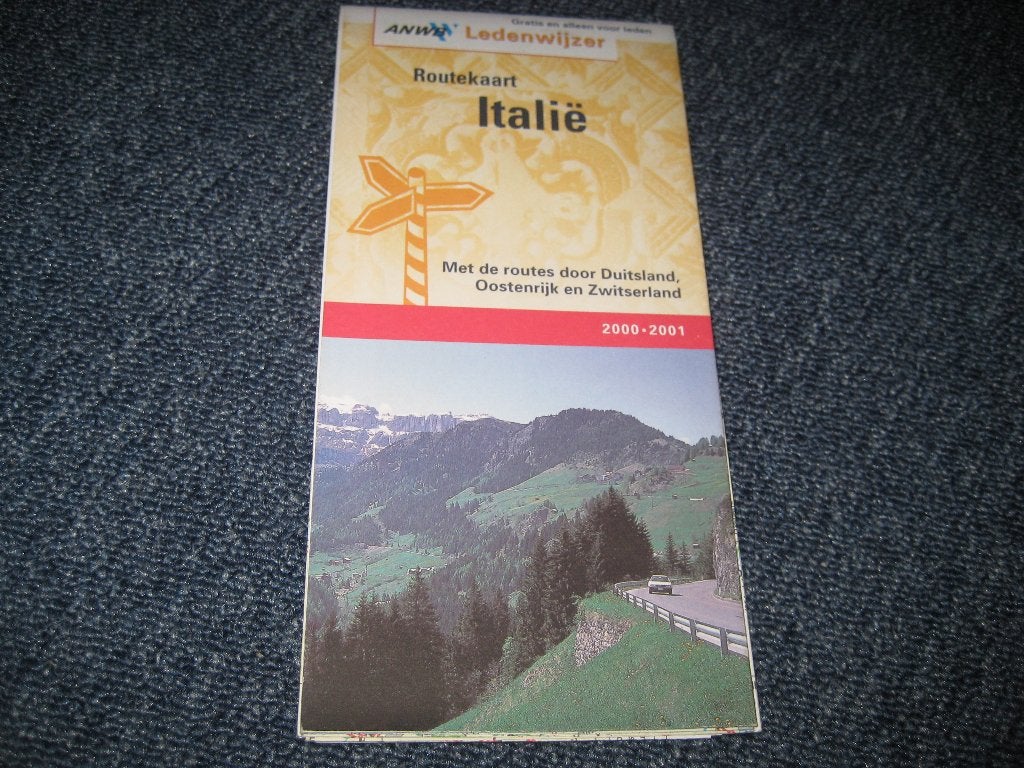 ANWB routekaart Italie, ANWB, Verzenden, 2000 tot heden, Italië