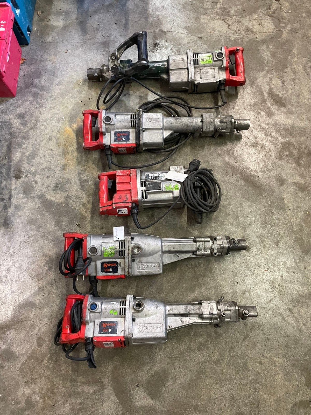 Partij Kango breekhamers voor reparatie, Boor- en/of Breekhamer, Ophalen of Verzenden, Klopboormechanisme, Gebruikt
