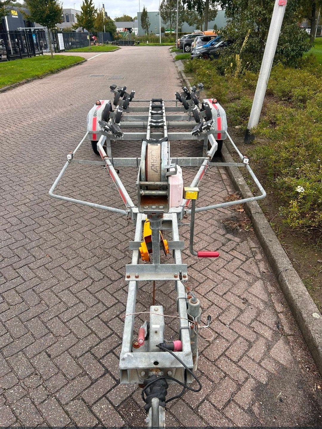 Damco tandemas kanteltrailer met 2x 1350KG assen!!!, Watersport en Boten, Ophalen, 1500 tot 3000 kg, 6 tot 9 meter, Overige typen