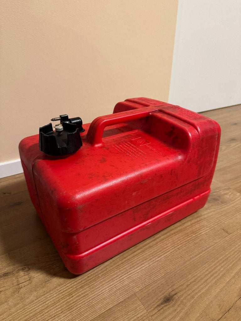 External boat fuel tank, Ophalen, Gebruikt, Motor en Techniek