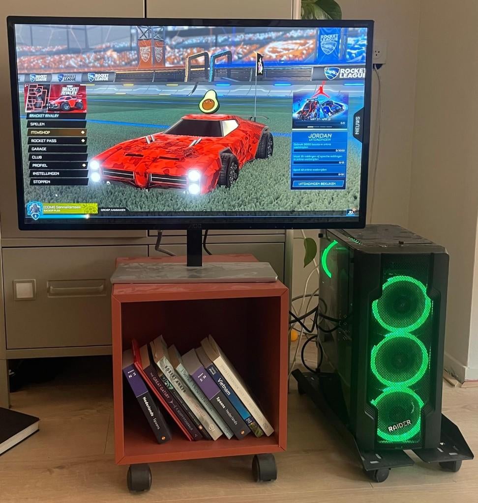 Super GamePC + 32 inch monitor!, Computers en Software, Desktop Pc's, Zo goed als nieuw, 4 Ghz of meer, SSD, 32 GB, Met videokaart