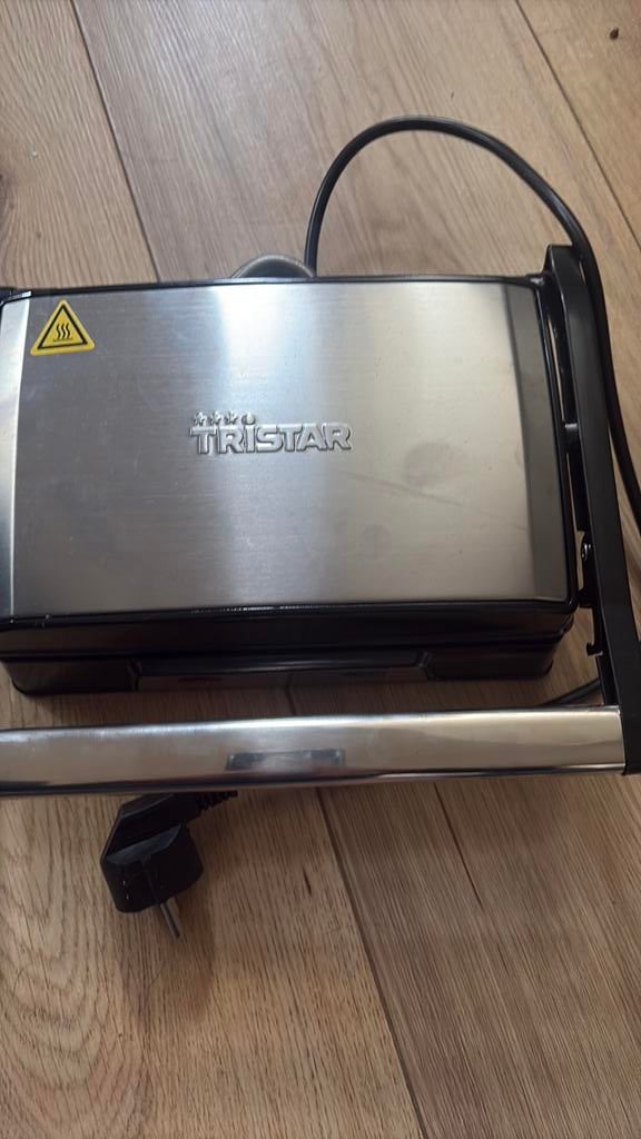Tristar, Witgoed en Apparatuur, Contactgrills, Ophalen, Uitneembare platen, Nieuw